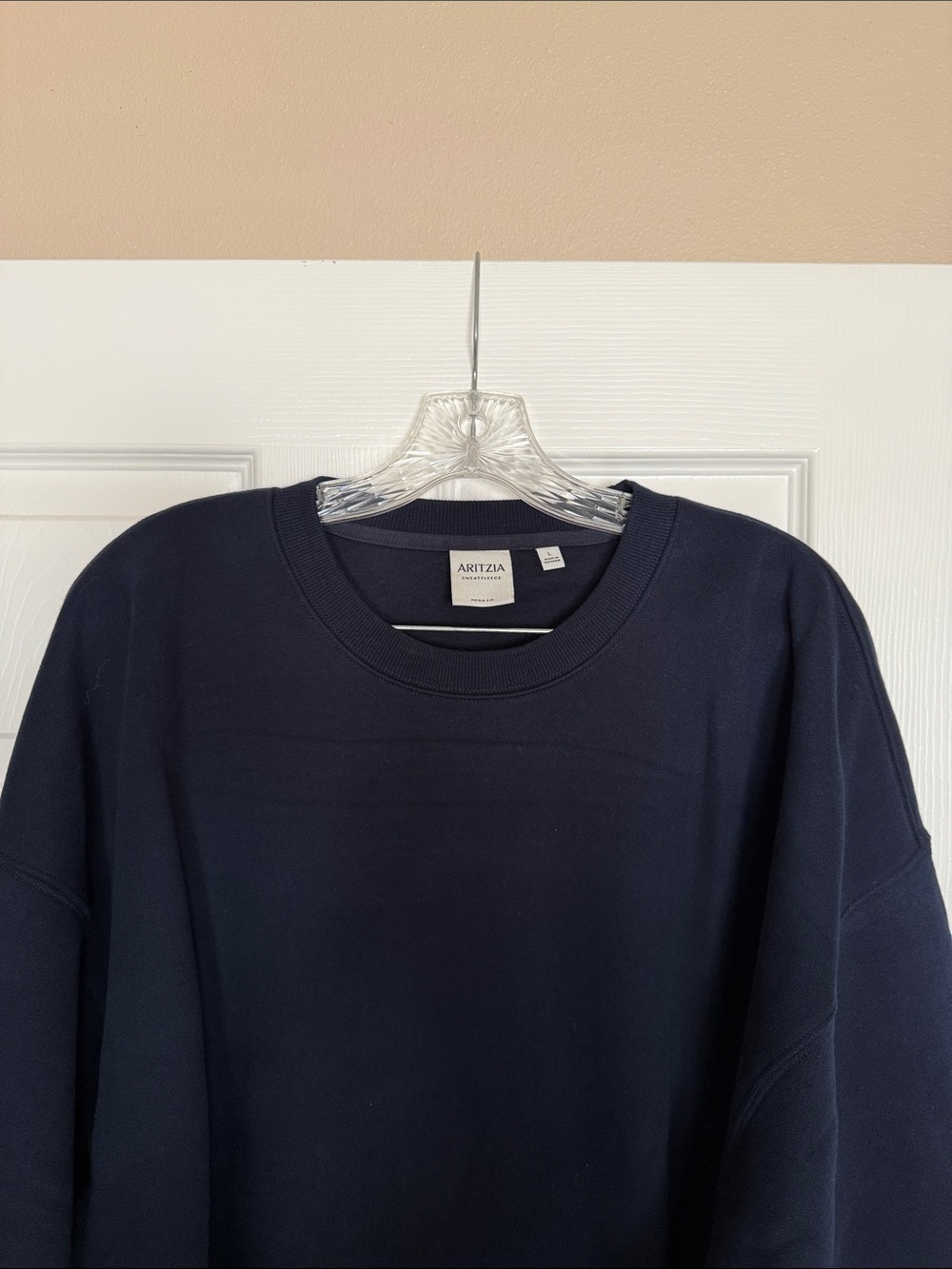 Aritzia Admiral New Cozy Sweatfleece Mega Crew Sweatshirt L - Picture 2 of 6